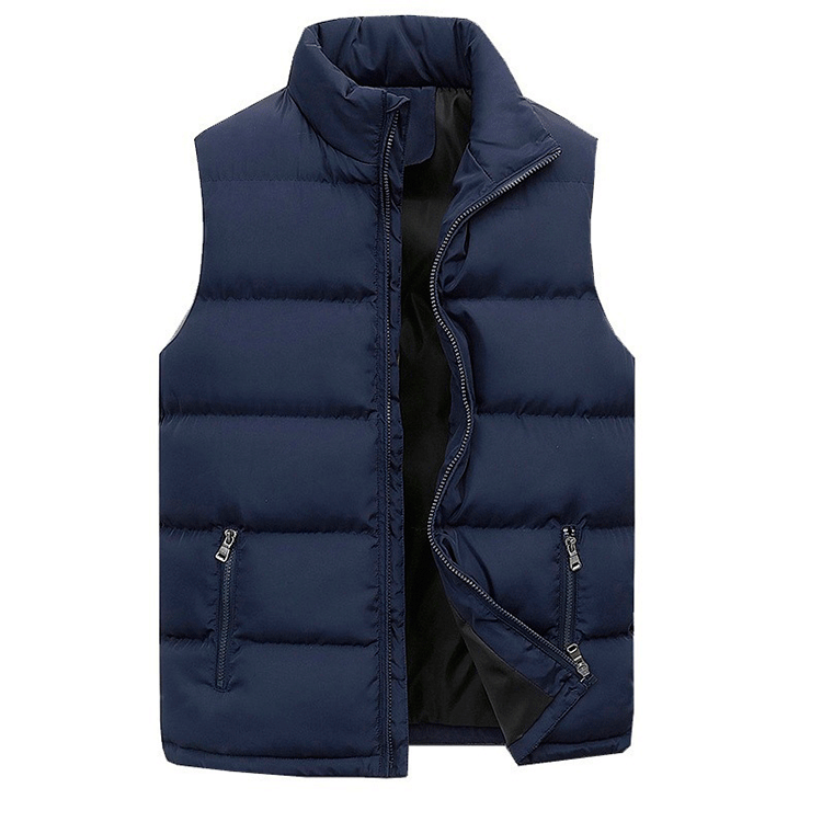 Heren Bodywarmer Gewatteerd Heren Gilet met Rits Casual