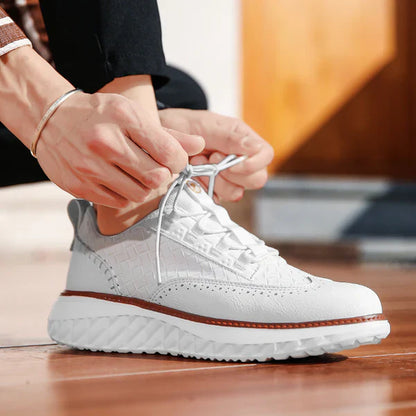 Heren Sneakers van Leer – Lichtgewicht, Ademend & Comfortabel Voetbed