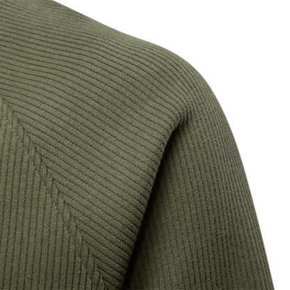Heren Quarter-Zip Trui - Katoenblend met Fleece Voering