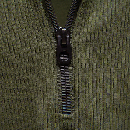 Heren Quarter-Zip Trui - Katoenblend met Fleece Voering