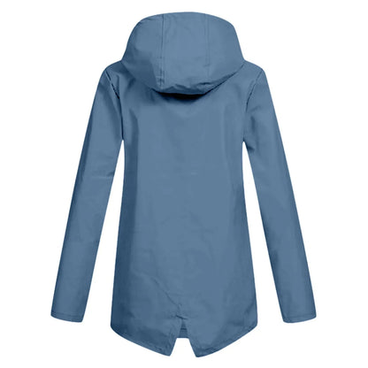 Jolenne – Dames Regenjas Waterdicht Met Verstelbare Capuchon en Elegante Look