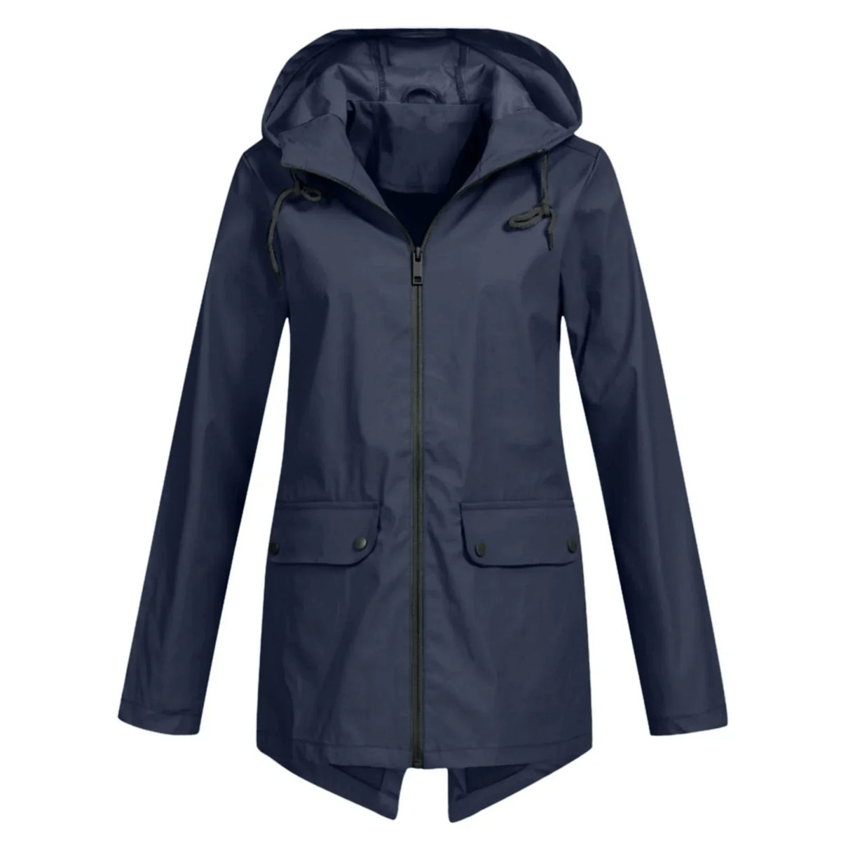 Jolenne – Dames Regenjas Waterdicht Met Verstelbare Capuchon en Elegante Look