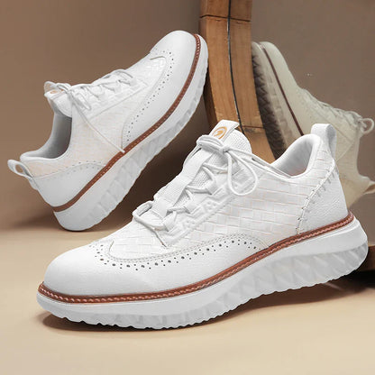 Heren Sneakers van Leer – Lichtgewicht, Ademend & Comfortabel Voetbed