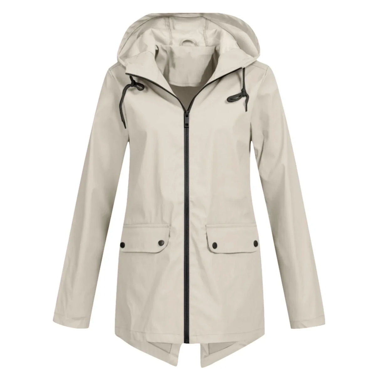Jolenne – Dames Regenjas Waterdicht Met Verstelbare Capuchon en Elegante Look