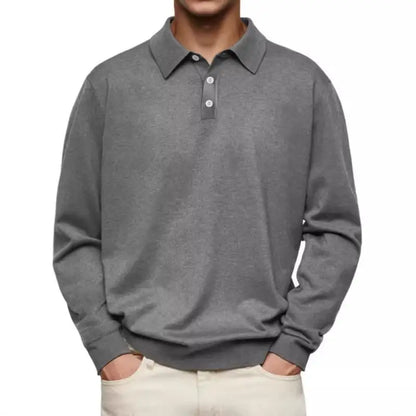 Heren Poloshirt Lange Mouw – Comfortabel & Stijlvol Casual