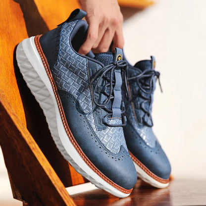 Heren Sneakers van Leer – Lichtgewicht, Ademend & Comfortabel Voetbed