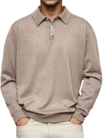 Heren Poloshirt Lange Mouw – Comfortabel & Stijlvol Casual