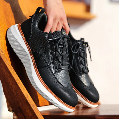 Heren Sneakers van Leer – Lichtgewicht, Ademend & Comfortabel Voetbed