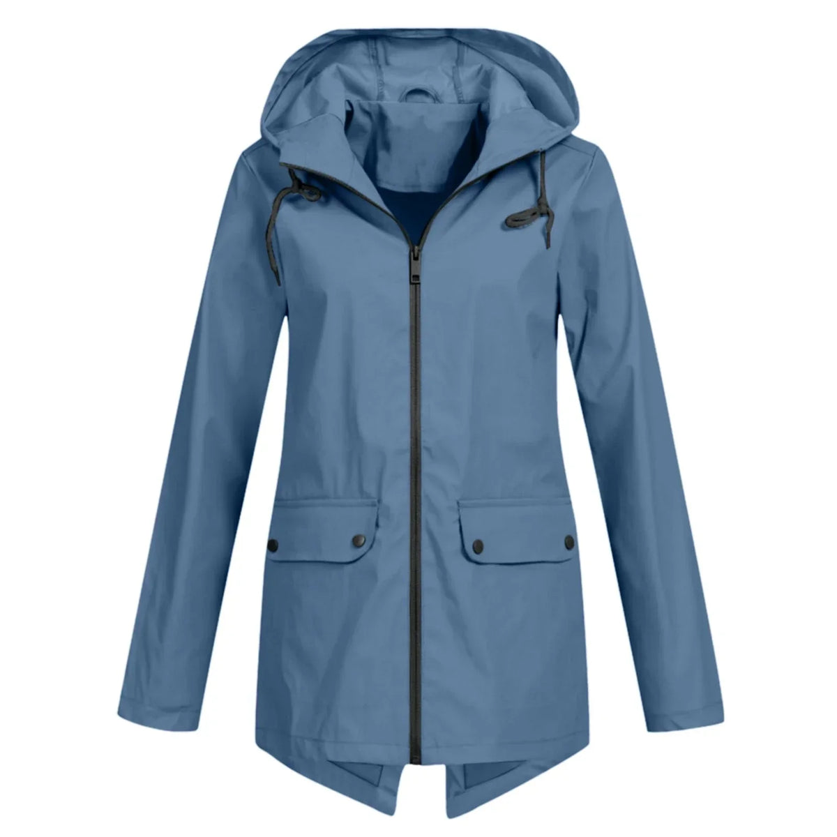Jolenne – Dames Regenjas Waterdicht Met Verstelbare Capuchon en Elegante Look