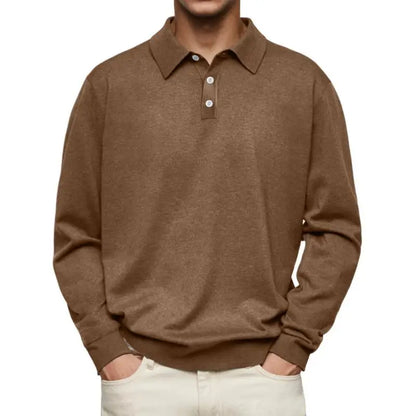 Heren Poloshirt Lange Mouw – Comfortabel & Stijlvol Casual