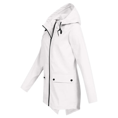 Jolenne – Dames Regenjas Waterdicht Met Verstelbare Capuchon en Elegante Look