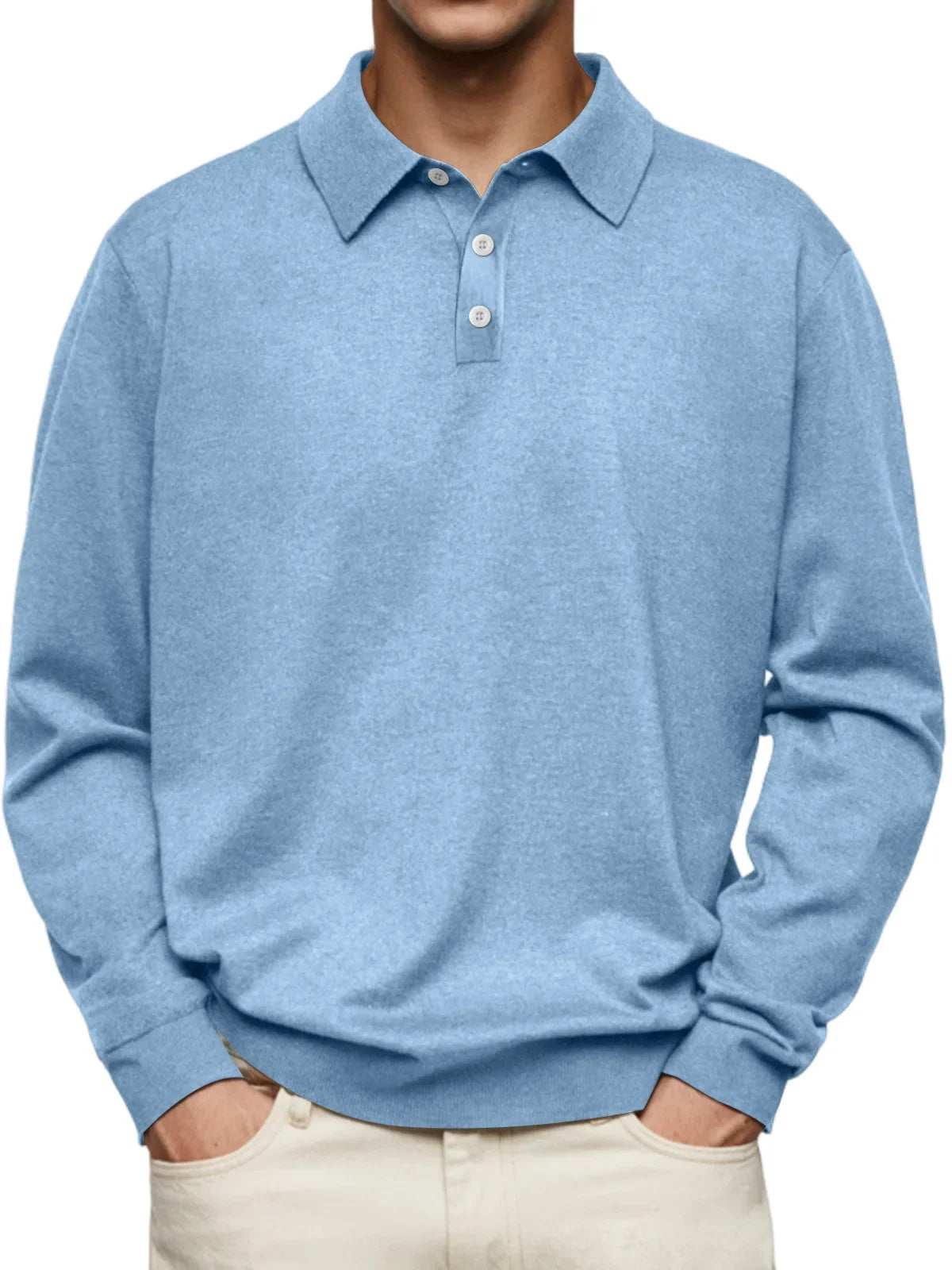 Heren Poloshirt Lange Mouw – Comfortabel & Stijlvol Casual