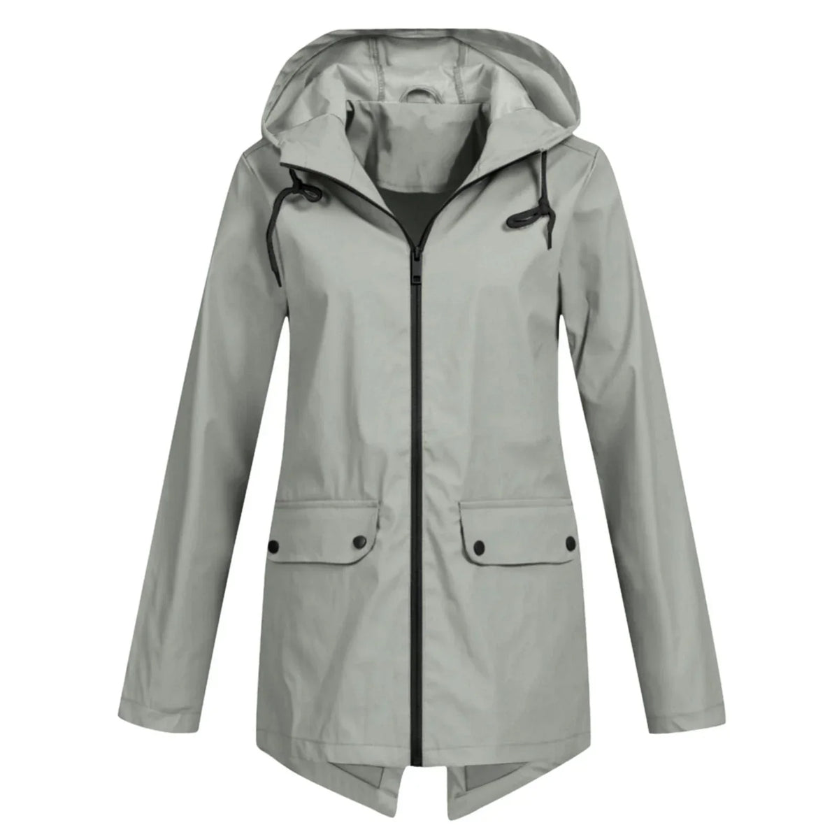 Jolenne – Dames Regenjas Waterdicht Met Verstelbare Capuchon en Elegante Look