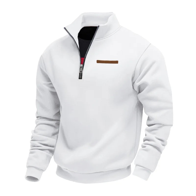 Heren Fleece Sweater Met Half-Zip – Warm Comfortabel Sweatshirt