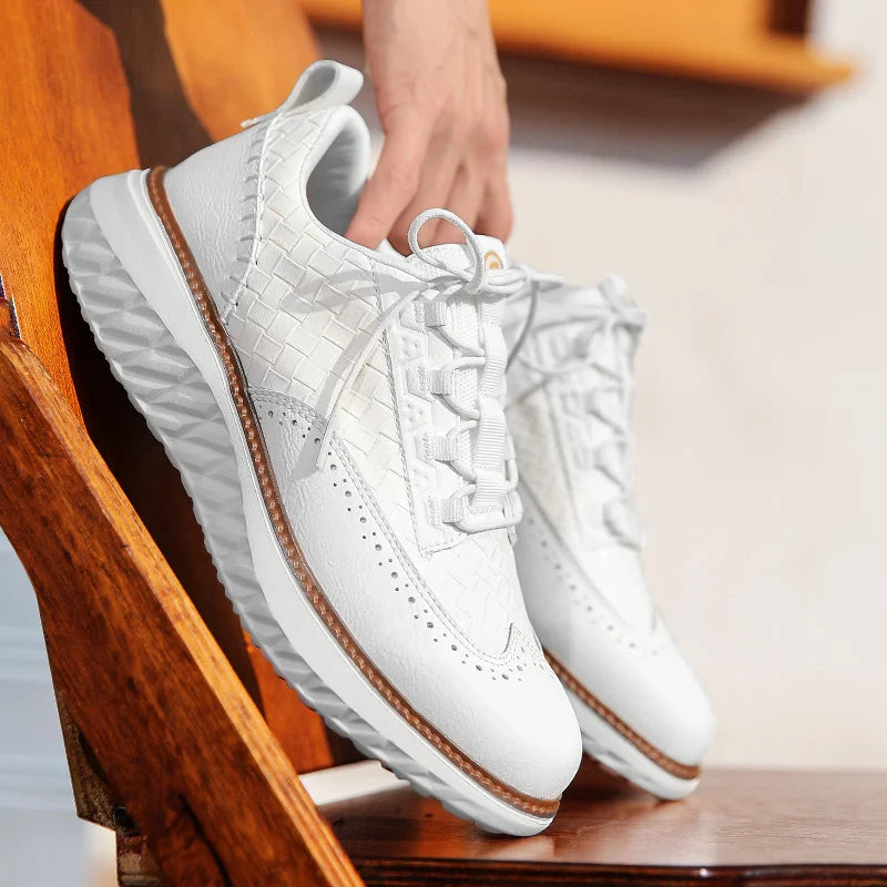 Heren Sneakers van Leer – Lichtgewicht, Ademend & Comfortabel Voetbed
