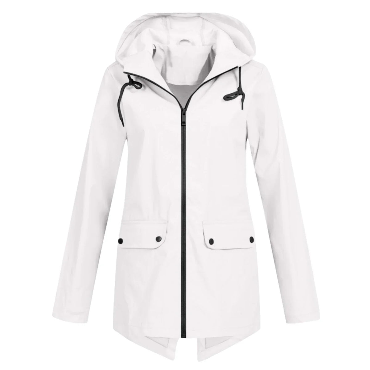 Jolenne – Dames Regenjas Waterdicht Met Verstelbare Capuchon en Elegante Look