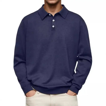 Heren Poloshirt Lange Mouw – Comfortabel & Stijlvol Casual