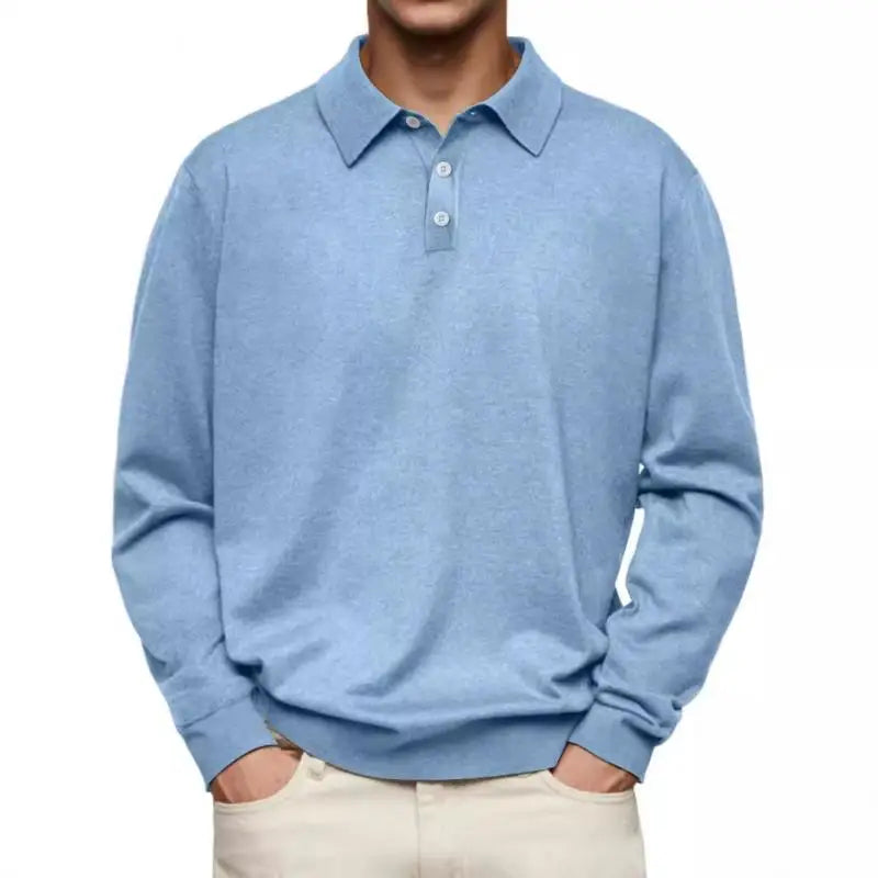 Heren Poloshirt Lange Mouw – Comfortabel & Stijlvol Casual