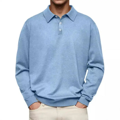 Heren Poloshirt Lange Mouw – Comfortabel & Stijlvol Casual