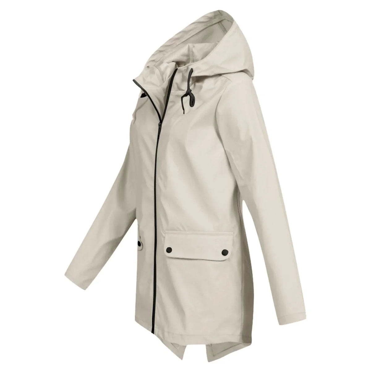Jolenne – Dames Regenjas Waterdicht Met Verstelbare Capuchon en Elegante Look