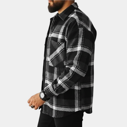 Heren Overshirt Geruit – Warm Overshirt Heren Met Voering Casual & Outdoor