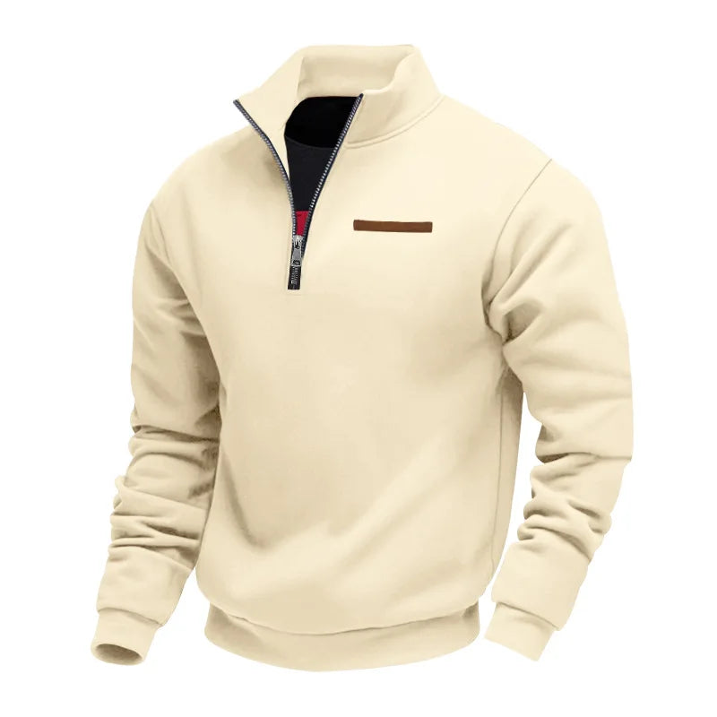 Heren Fleece Sweater Met Half-Zip – Warm Comfortabel Sweatshirt