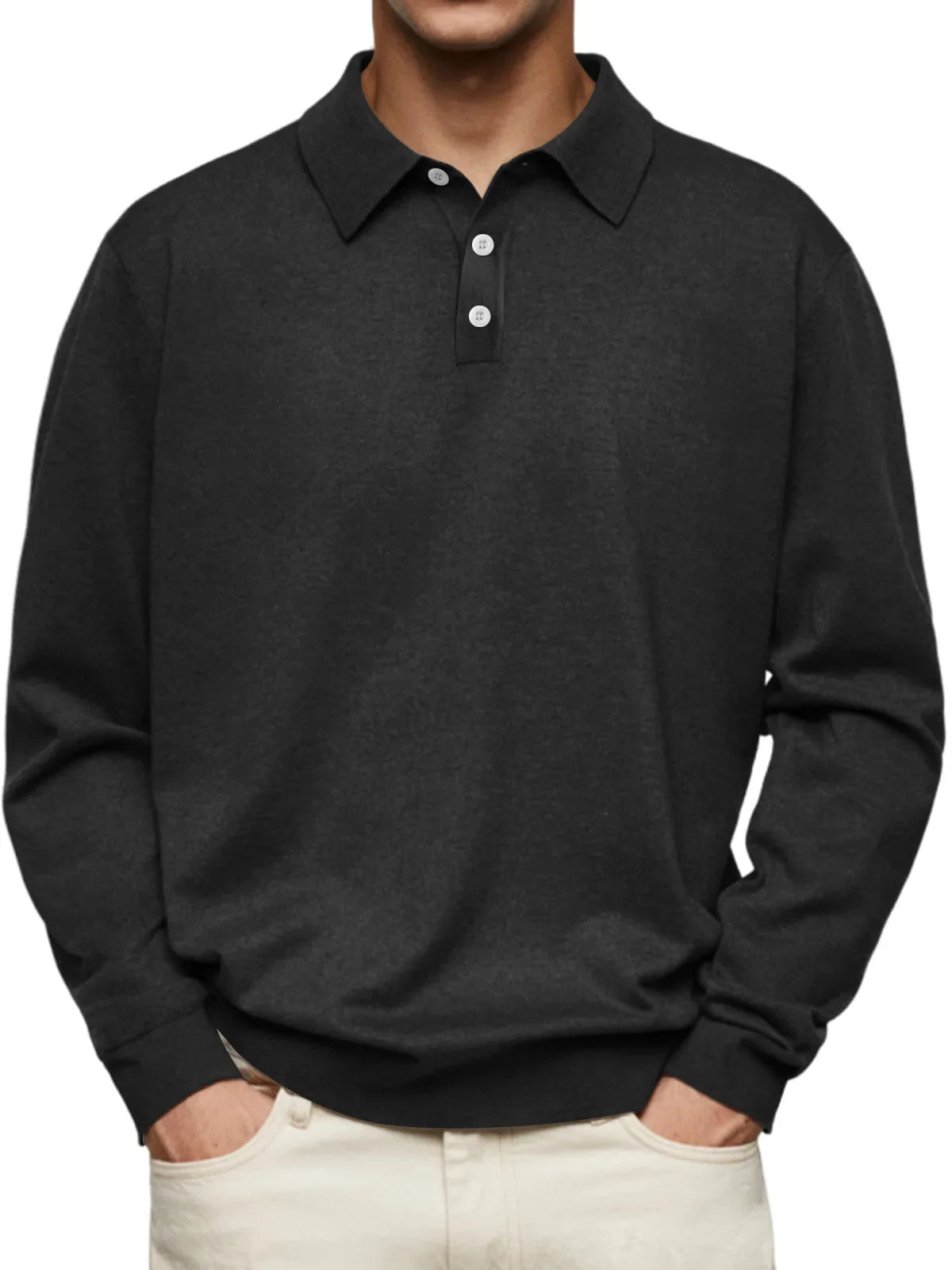 Heren Poloshirt Lange Mouw – Comfortabel & Stijlvol Casual