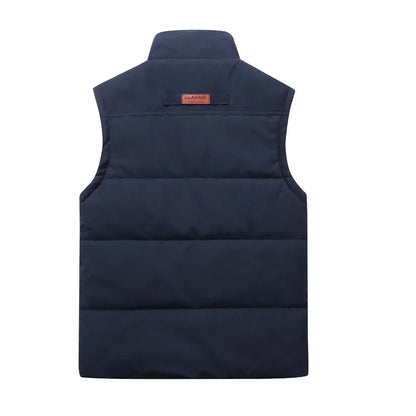 Heren Bodywarmer Gevoerd Gilet met Rits Heren Vest Casual