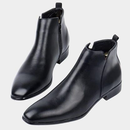 Heren Retro Laarzen Met Rits – Klassiek Model Met Stevige Zool