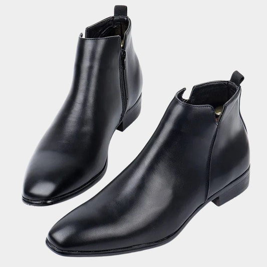 Heren Retro Laarzen Met Rits – Klassiek Model Met Stevige Zool