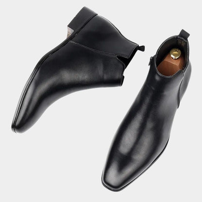 Heren Retro Laarzen Met Rits – Klassiek Model Met Stevige Zool
