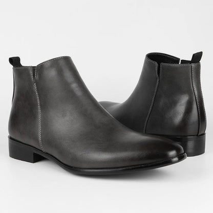 Heren Retro Laarzen Met Rits – Klassiek Model Met Stevige Zool