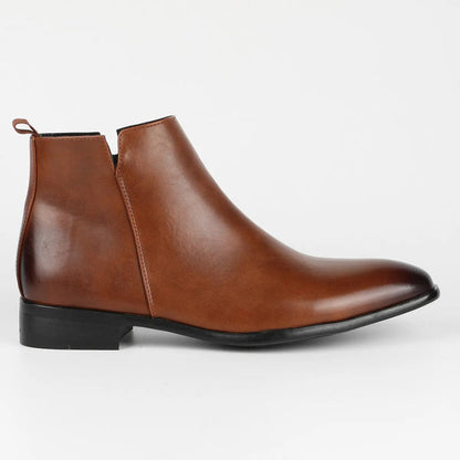 Heren Retro Laarzen Met Rits – Klassiek Model Met Stevige Zool