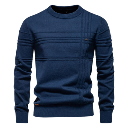 Heren Trui Met Streepdesign – Warme Trui Heren Casual & Elegant