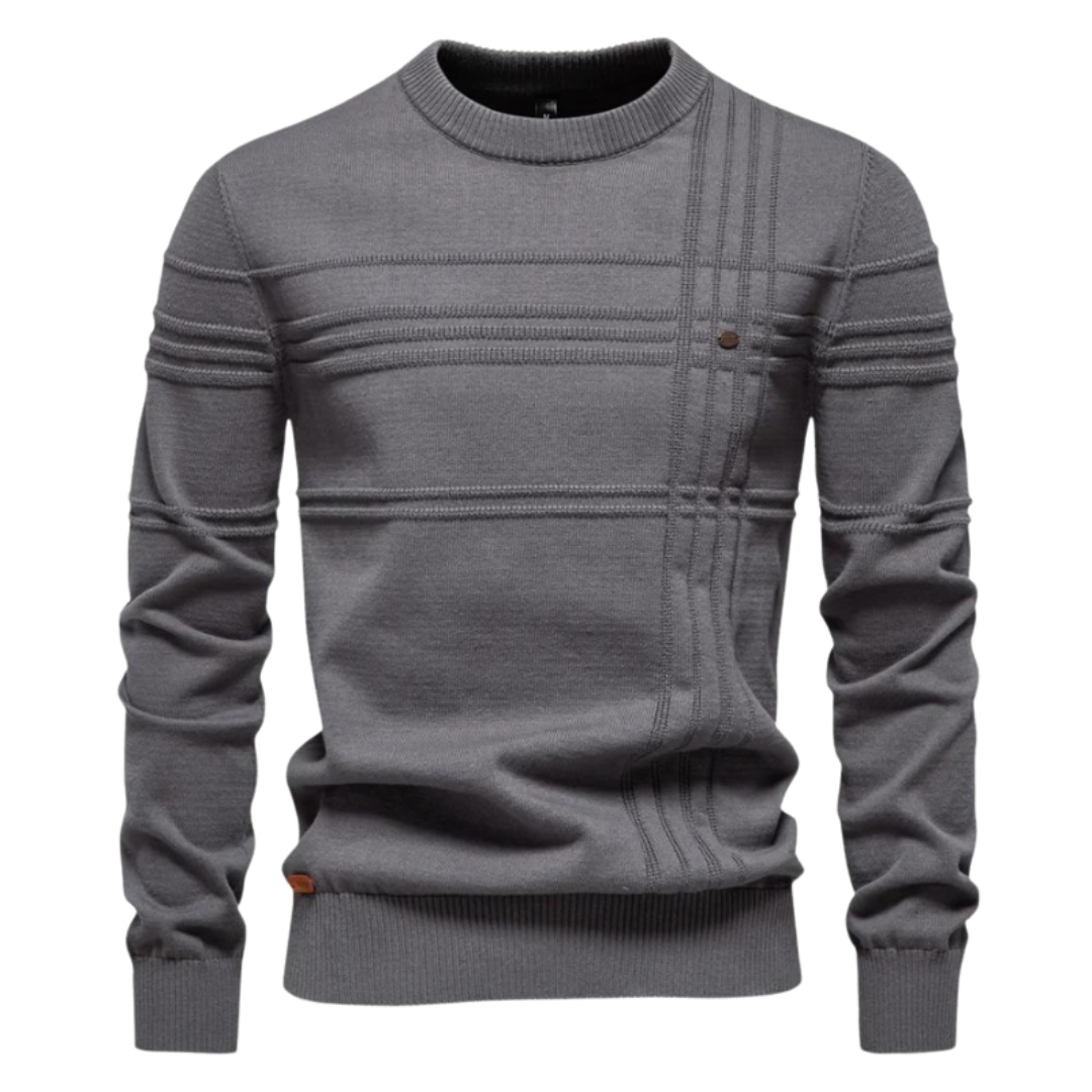 Heren Trui Met Streepdesign – Warme Trui Heren Casual & Elegant