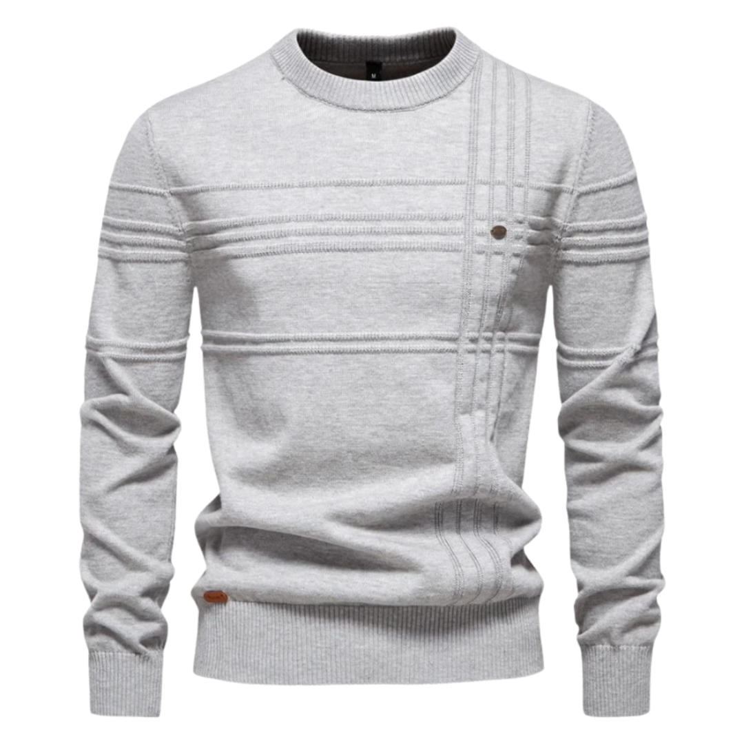 Heren Trui Met Streepdesign – Warme Trui Heren Casual & Elegant