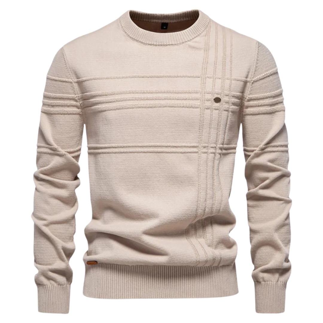 Heren Trui Met Streepdesign – Warme Trui Heren Casual & Elegant