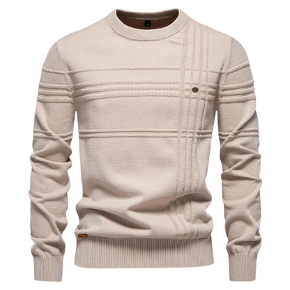 Heren Trui Met Streepdesign – Warme Trui Heren Casual & Elegant