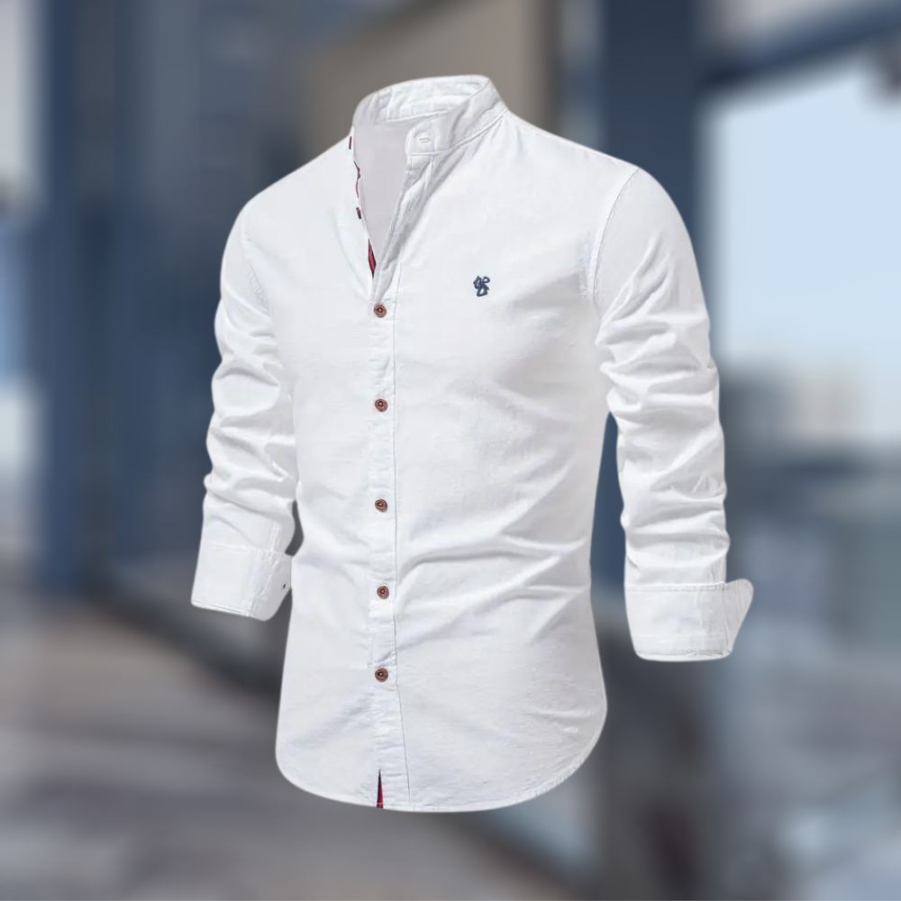Heren Overhemd Lange Mouw Slim Fit Casual Heren Shirt