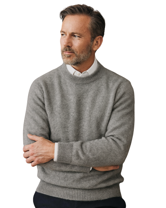Valerio – Heren Trui Elegant Warm Slim Fit Fijngebreid Luxe Look