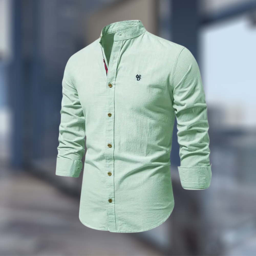 Heren Overhemd Lange Mouw Slim Fit Casual Heren Shirt