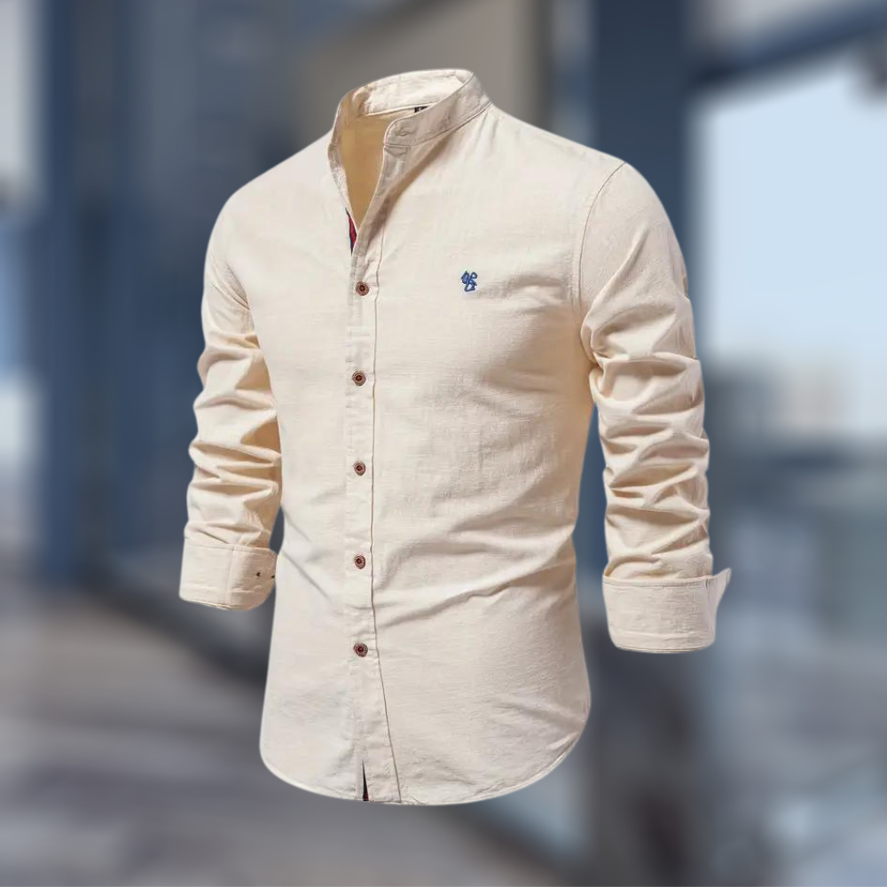 Heren Overhemd Lange Mouw Slim Fit Casual Heren Shirt