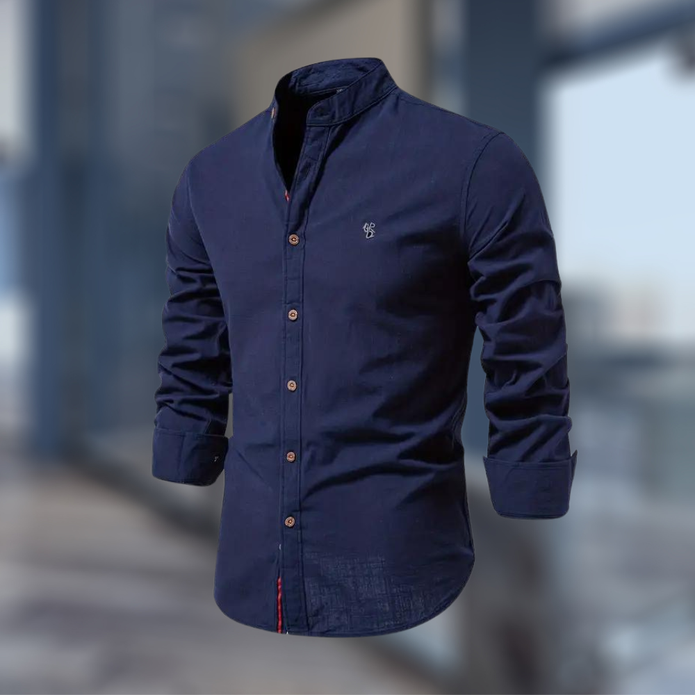 Heren Overhemd Lange Mouw Slim Fit Casual Heren Shirt