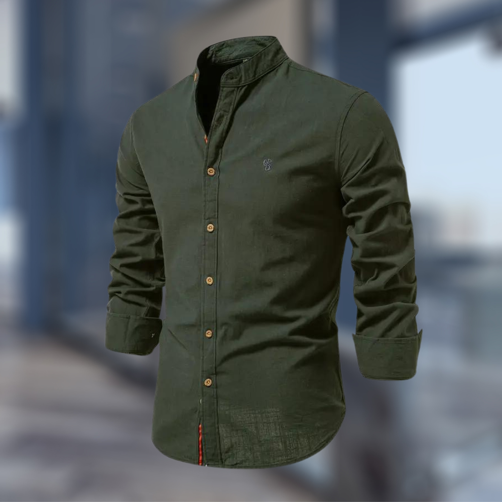 Heren Overhemd Lange Mouw Slim Fit Casual Heren Shirt