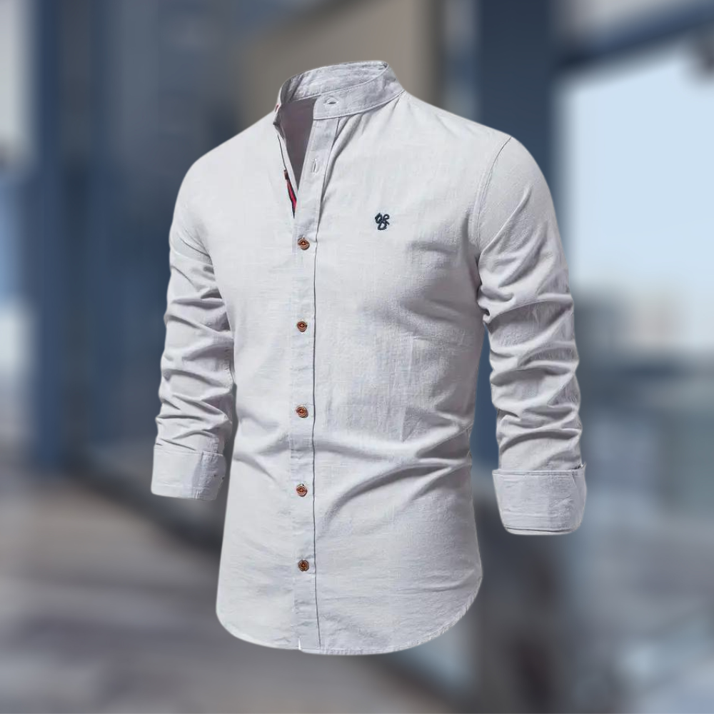 Heren Overhemd Lange Mouw Slim Fit Casual Heren Shirt