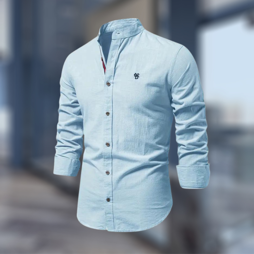 Heren Overhemd Lange Mouw Slim Fit Casual Heren Shirt