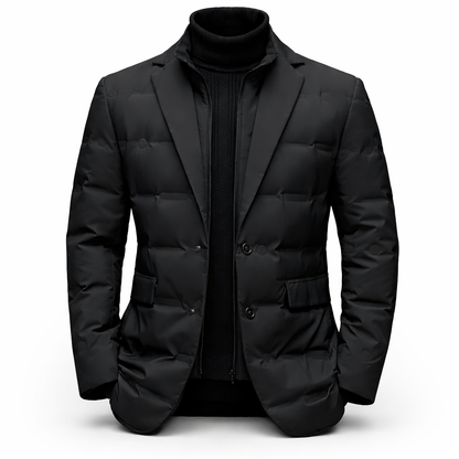 Heren Gewatteerde Jas - Blazer-Look Slim Fit