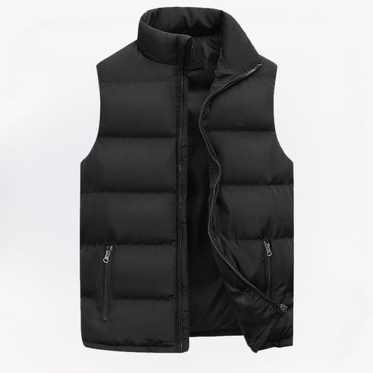 Heren Bodywarmer Gewatteerd Heren Gilet met Rits Casual