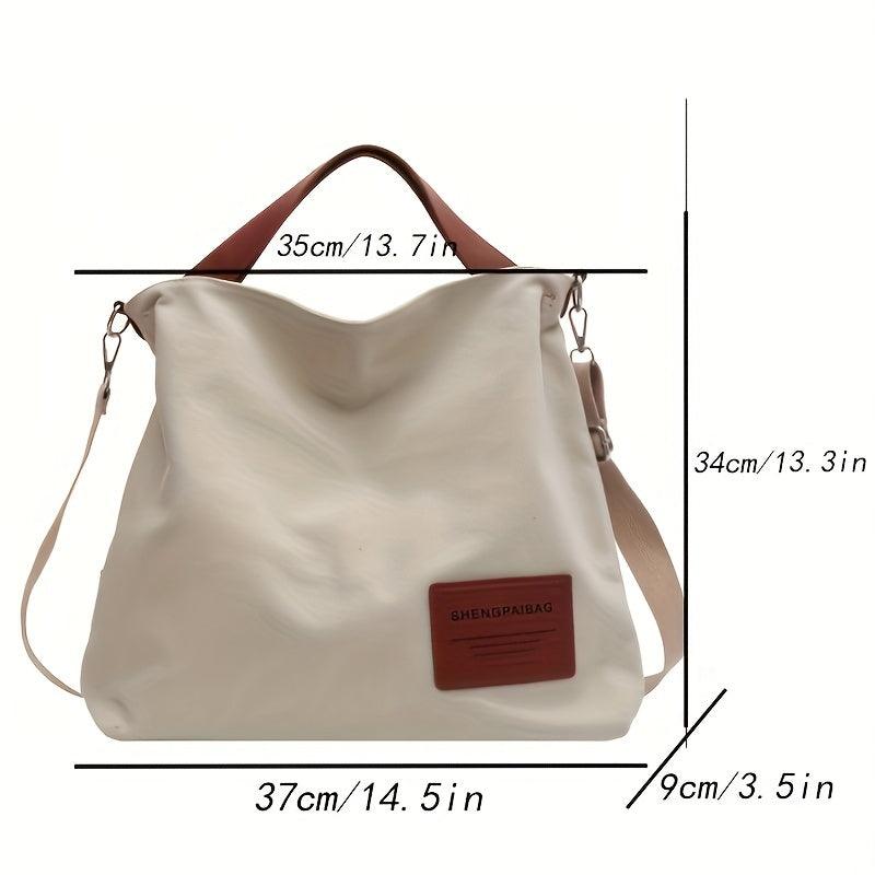 Schoudertas Dames Canvas Handtas Shopper Tas Ruim Verstelbaar