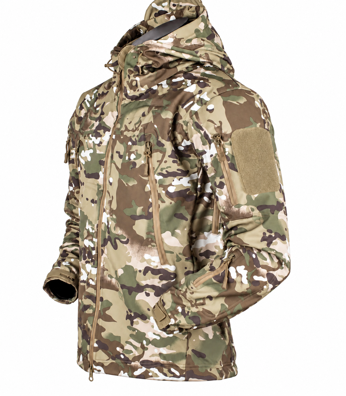 Heren Winddichte Outdoor Jas met Fleecevoering